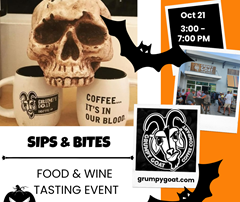 Grumpy Goat kicks off 6th season of Sips & Bites free tasting events